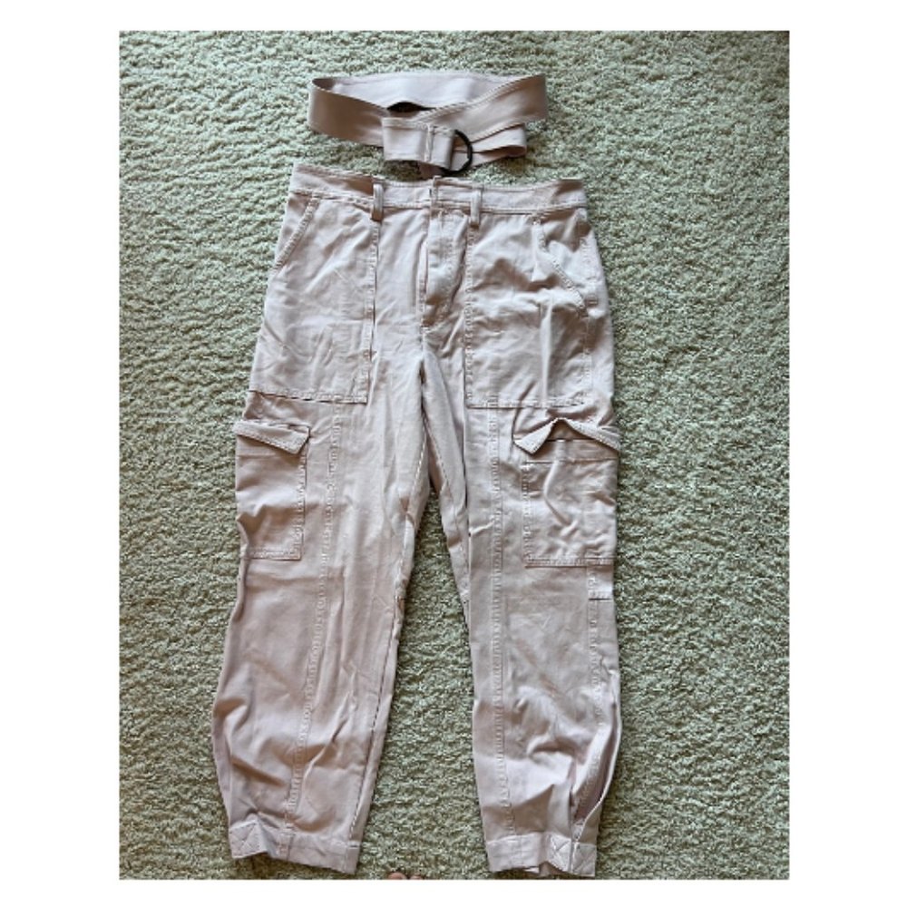 Banana Republic pink cargo pants, size 8